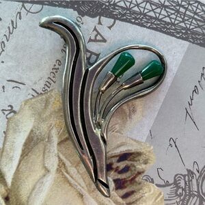Vintage 1940s ART NOUVEAU TAXCO STERLING BROOCH